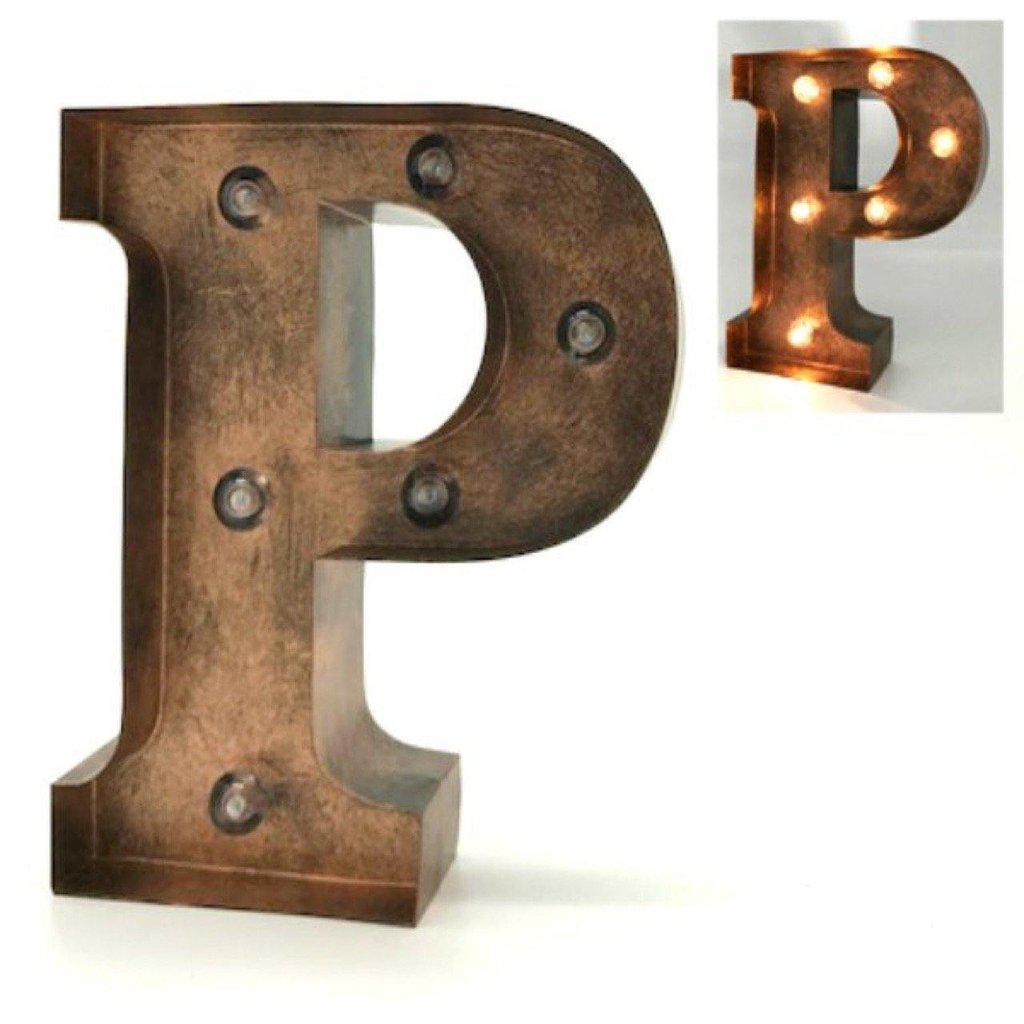 Letras decorativas de metal iluminadas-ivvidek