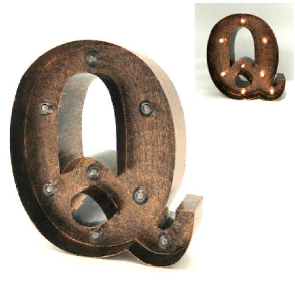 Letras decorativas de metal iluminadas-ivvidek