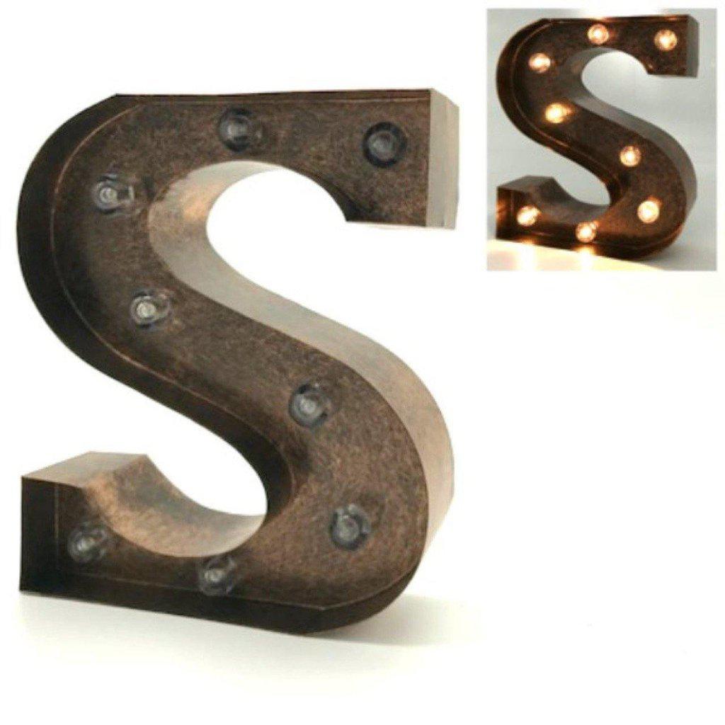 Letras decorativas de metal iluminadas-ivvidek