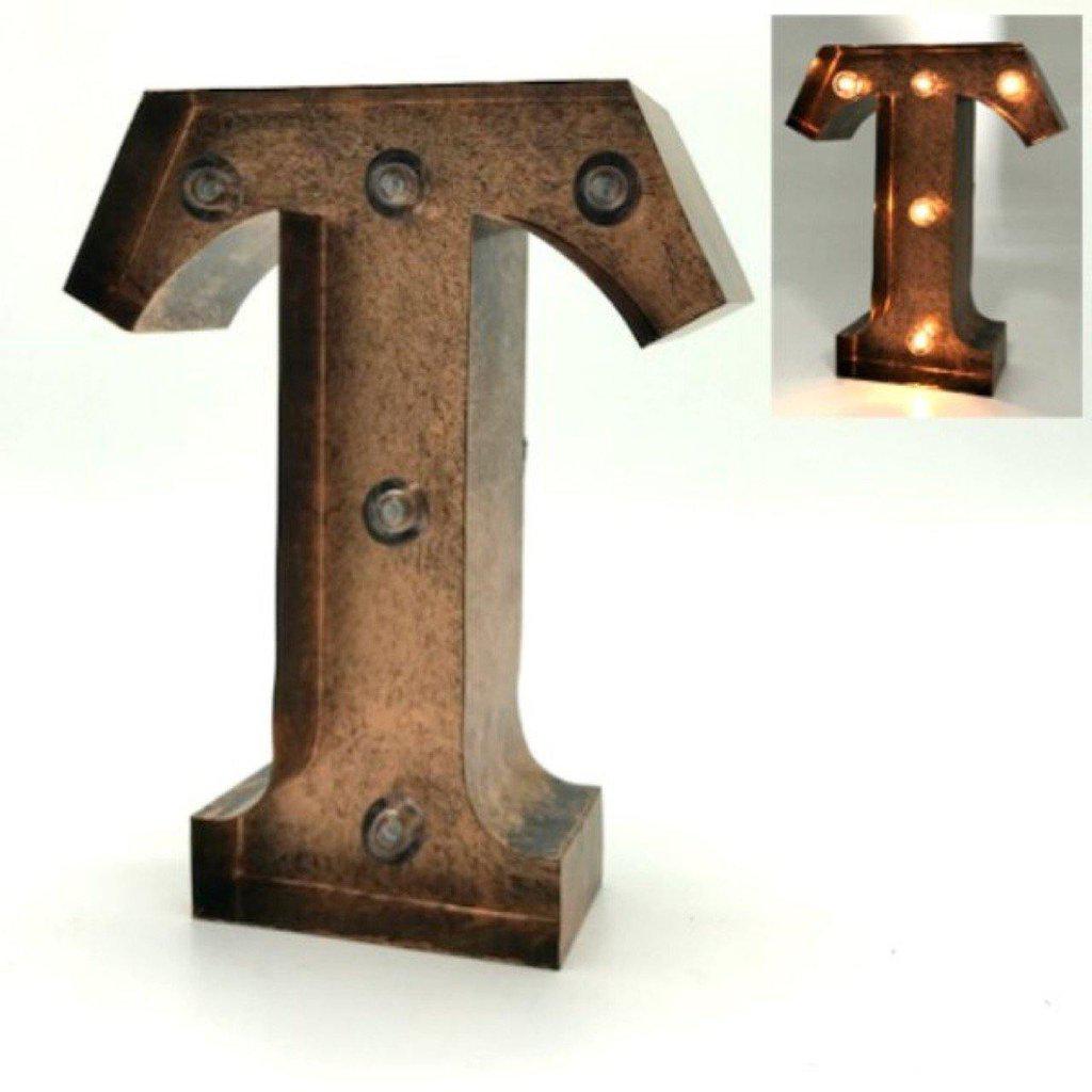 Letras decorativas de metal iluminadas-ivvidek