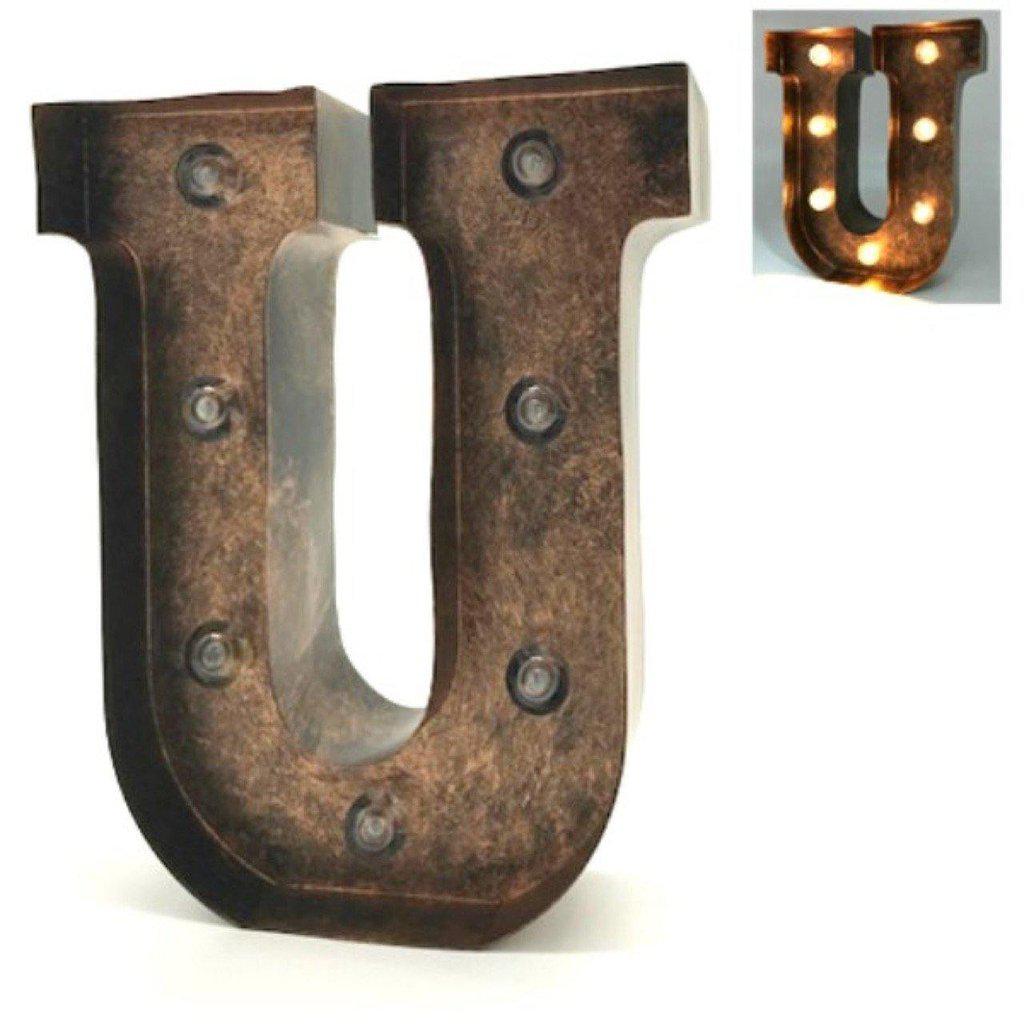 Letras decorativas de metal iluminadas-ivvidek