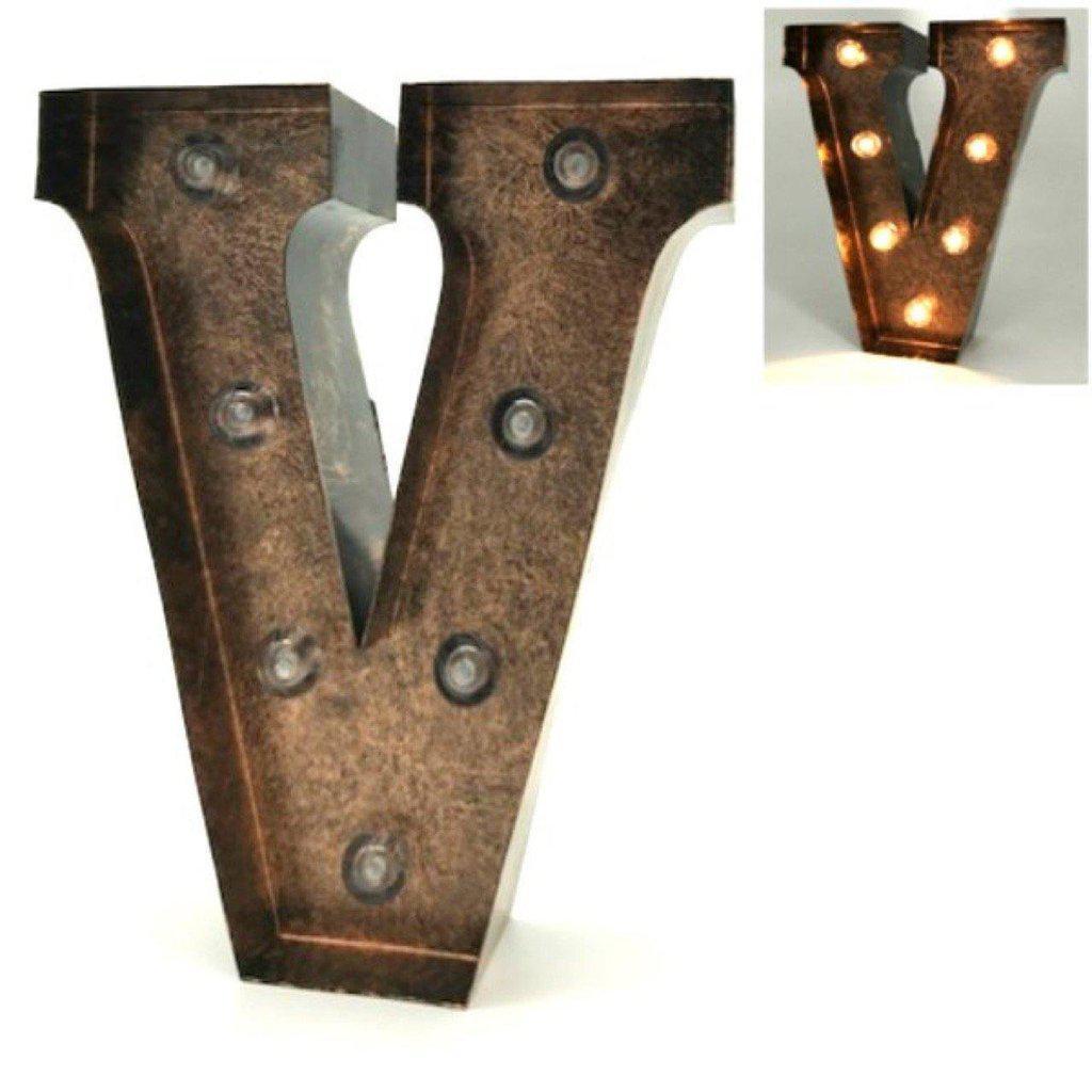 Letras decorativas de metal iluminadas-ivvidek