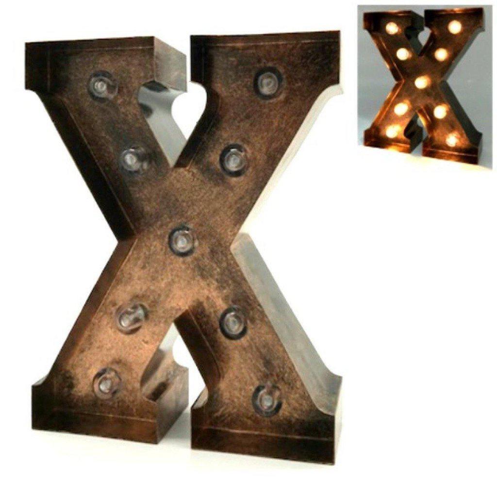 Letras decorativas de metal iluminadas-ivvidek