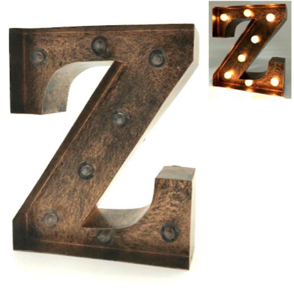 Letras decorativas de metal iluminadas-ivvidek