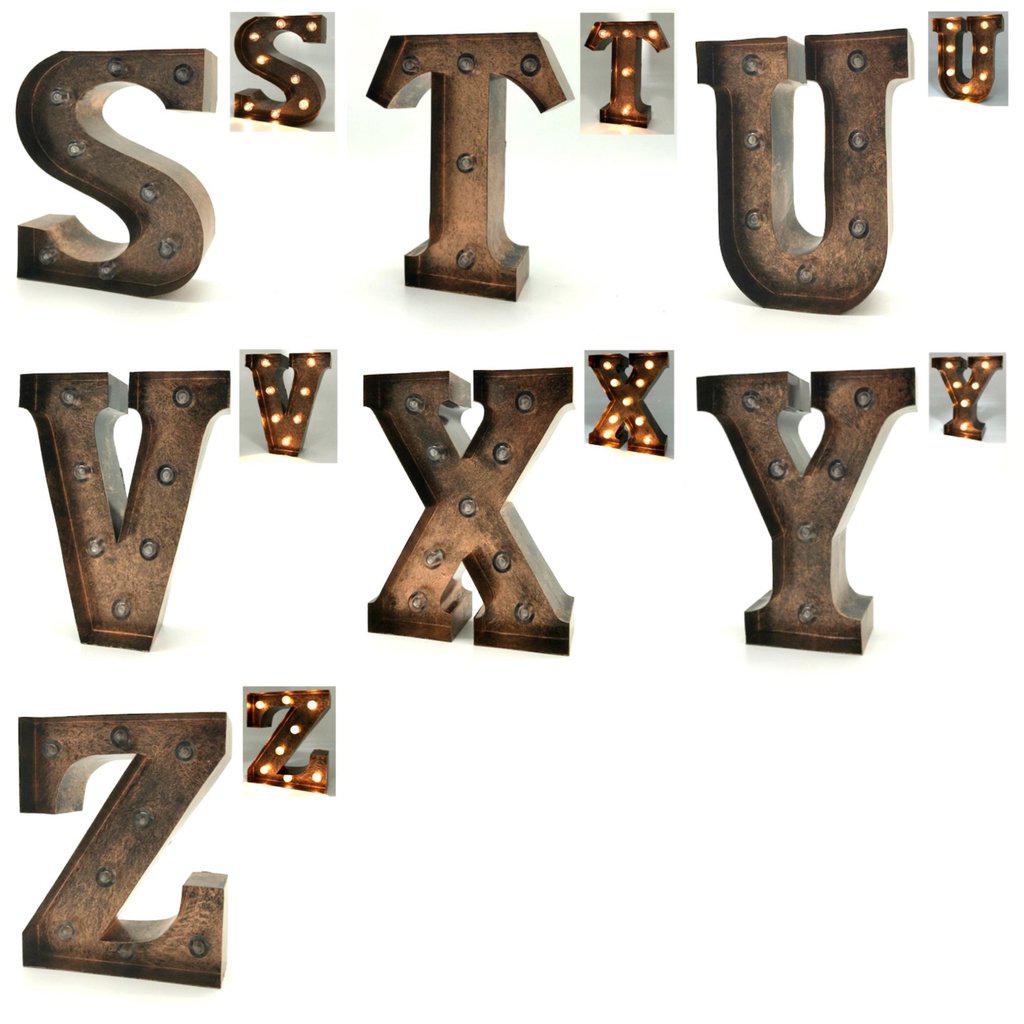 Letras decorativas de metal iluminadas-ivvidek