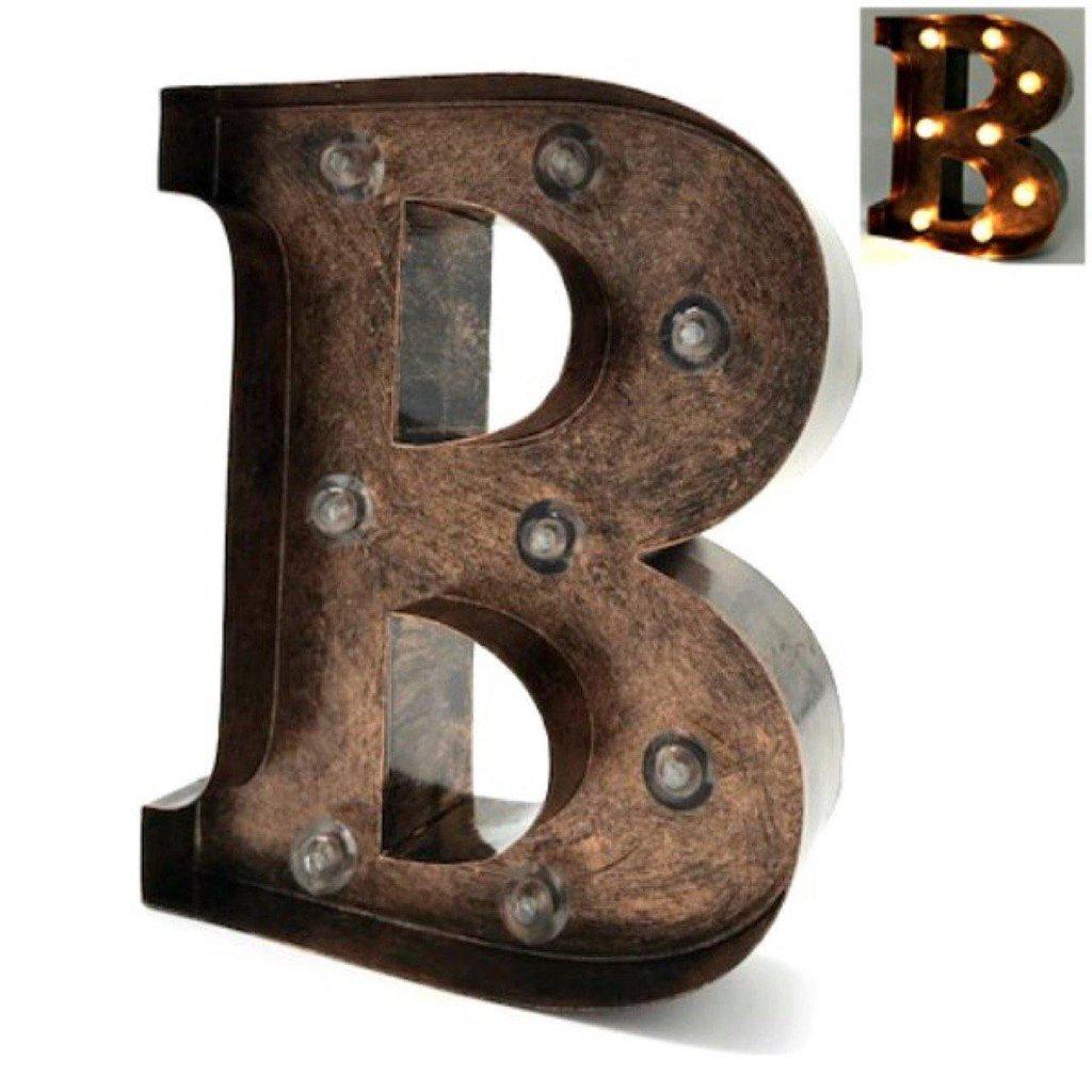 Letras decorativas de metal iluminadas-ivvidek