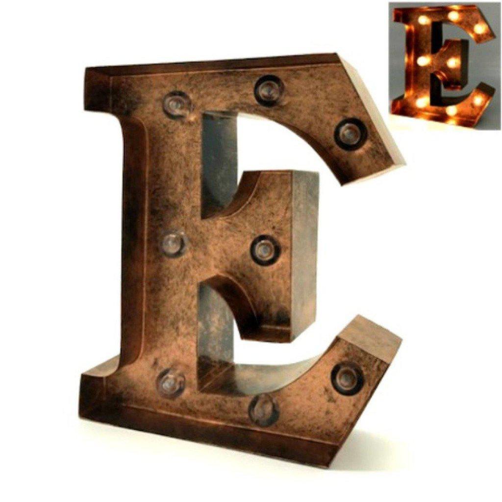 Letras decorativas de metal iluminadas-ivvidek