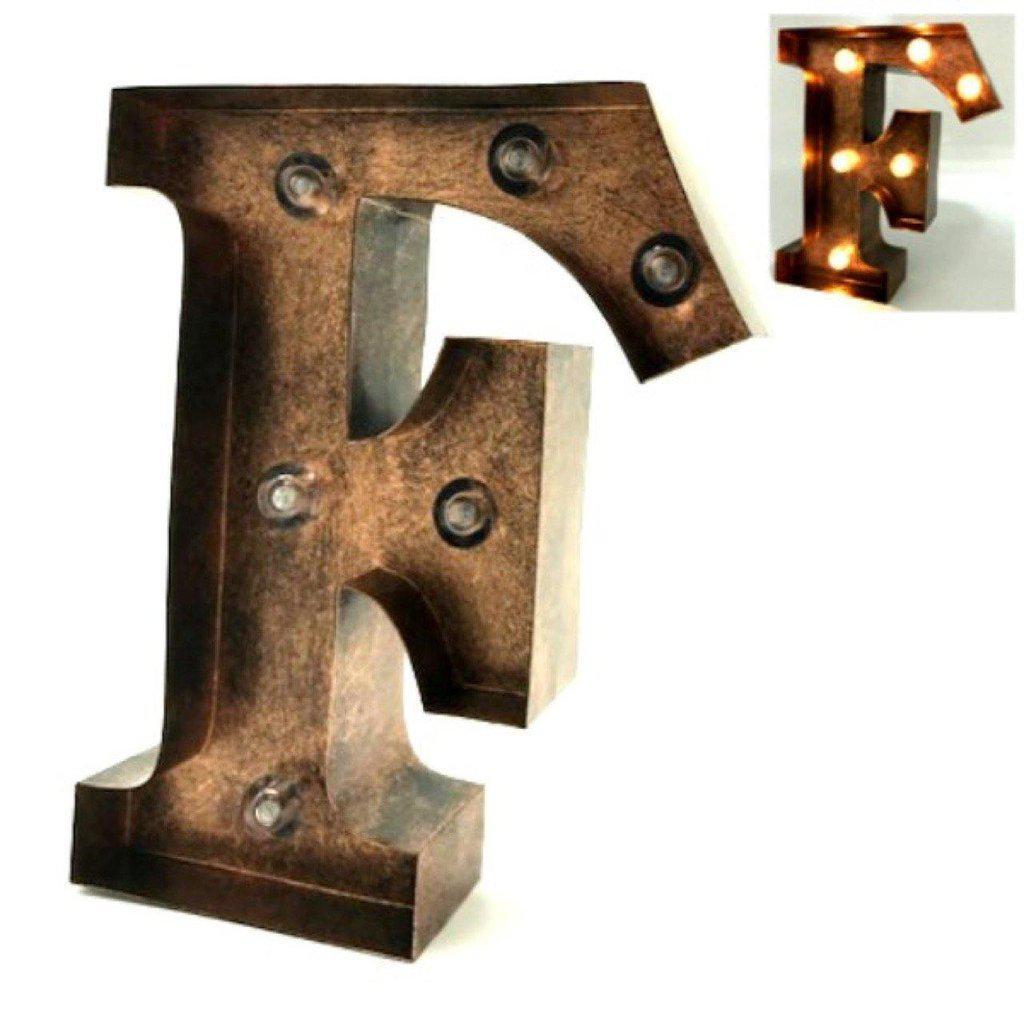 Letras decorativas de metal iluminadas-ivvidek