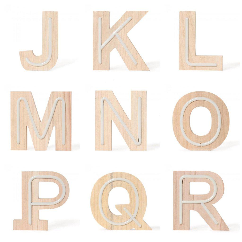 Letras led de Neón de madera-ivvidek