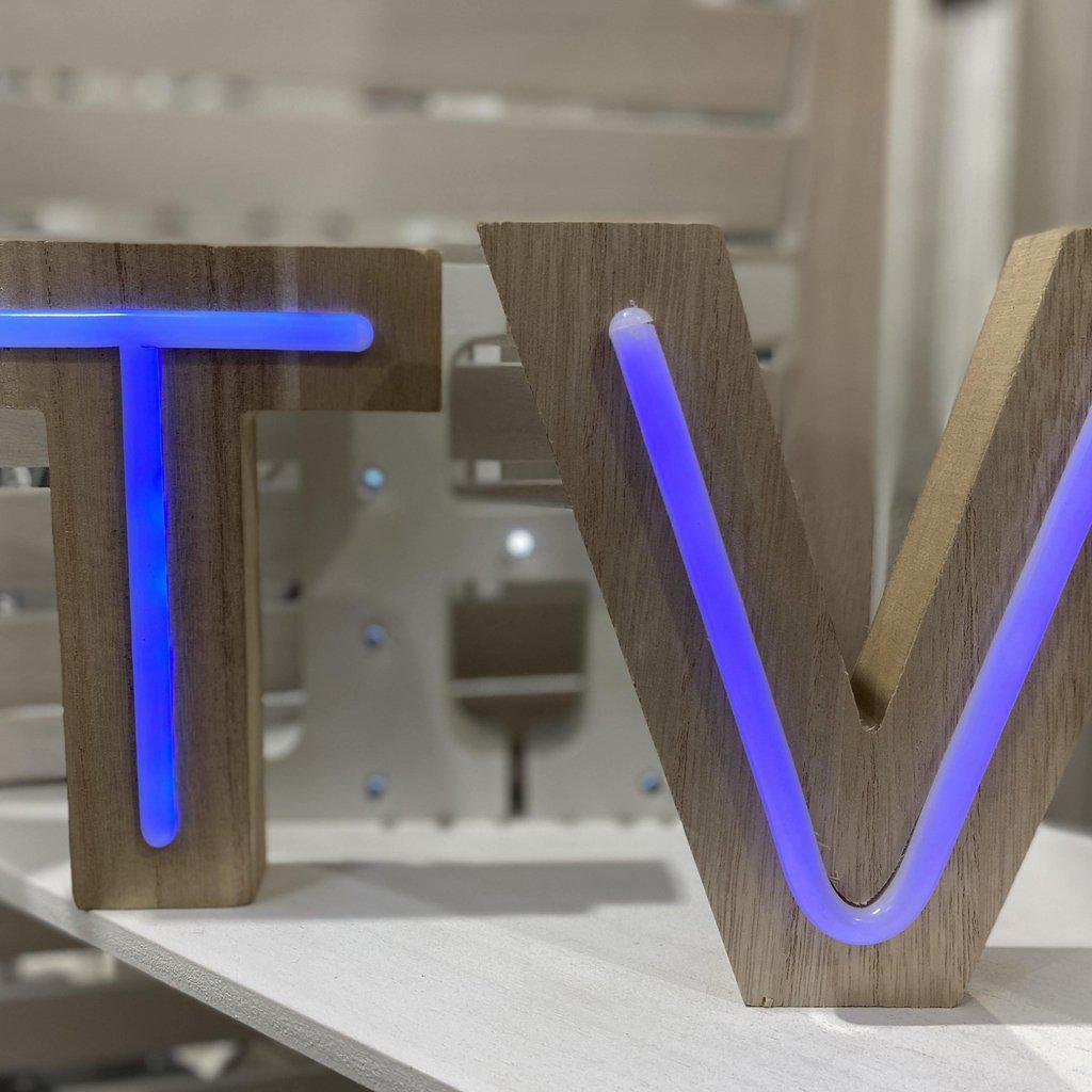 Letras led de Neón de madera-ivvidek