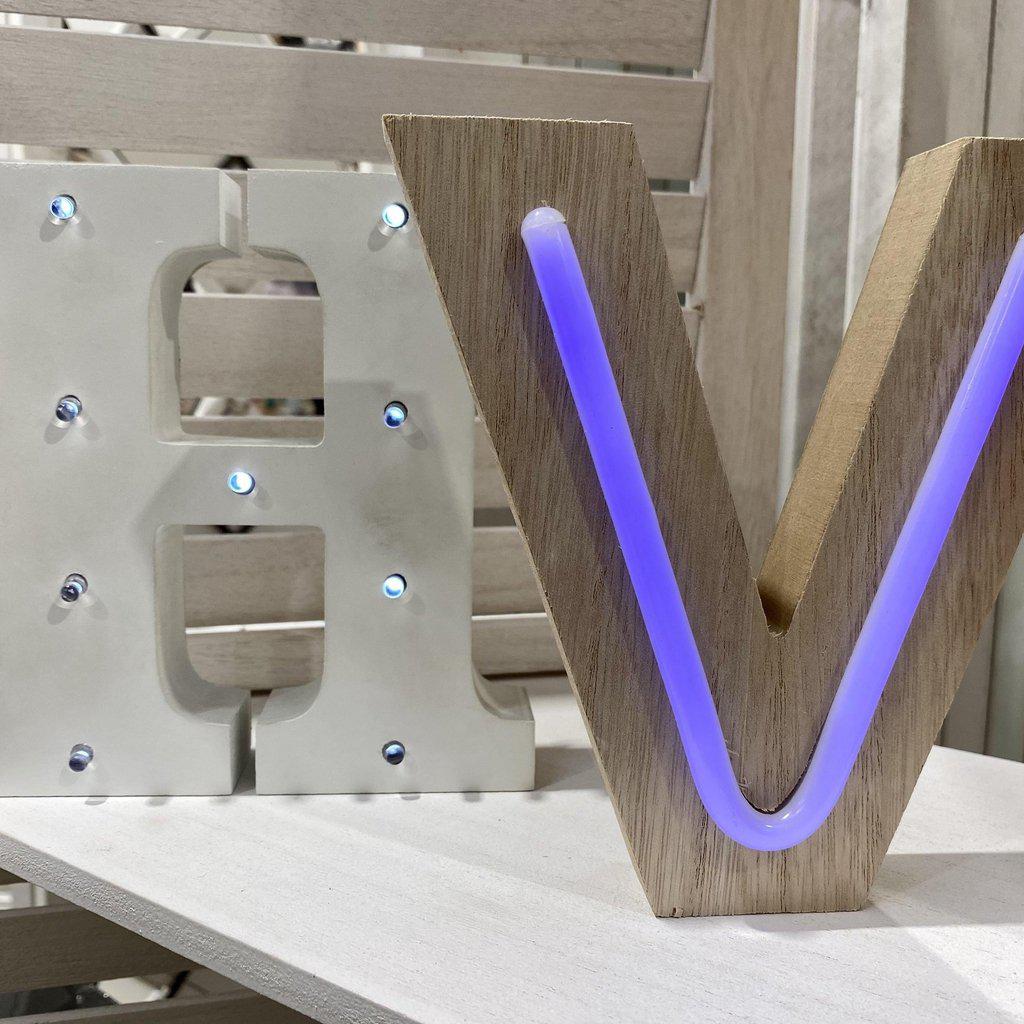Letras led de Neón de madera-ivvidek