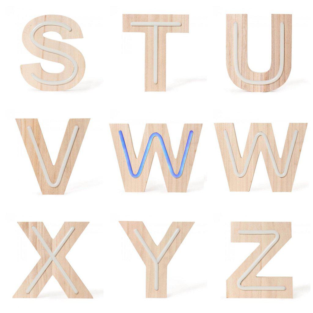 Letras led de Neón de madera-ivvidek