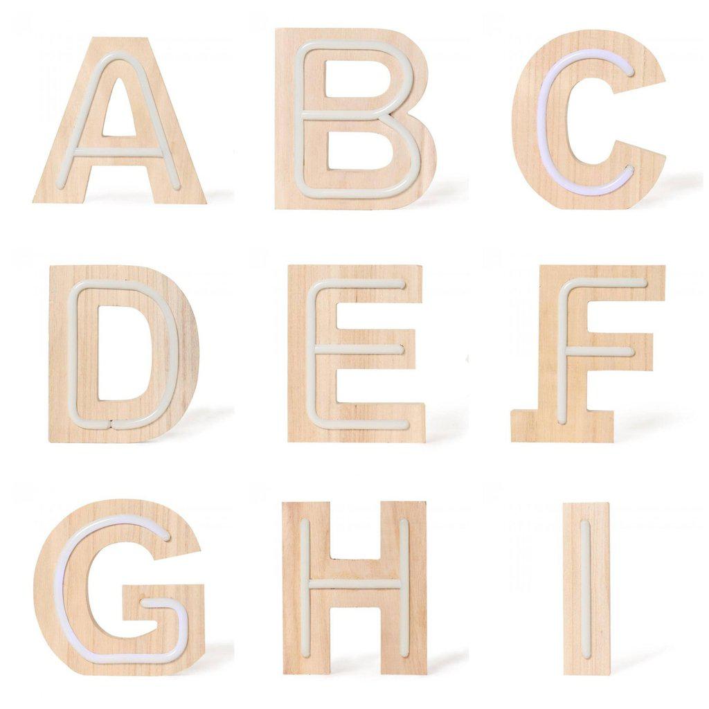 Letras led de Neón de madera-ivvidek