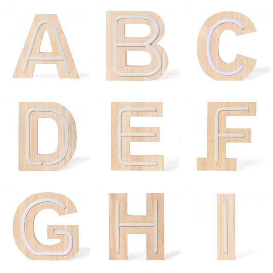 Letras led de Neón de madera-ivvidek