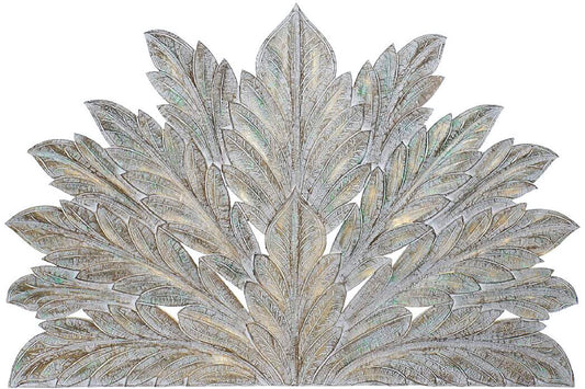 Cabecero de Madera Tallada - “Hojas”