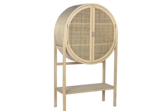 Aparador de Madera y Ratán - "Sara"