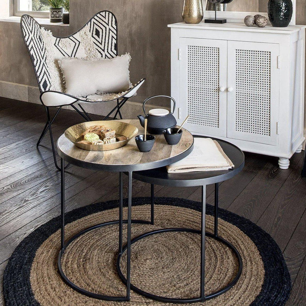 Mesas de Centro de Metal y Madera - S/2-ivvidek