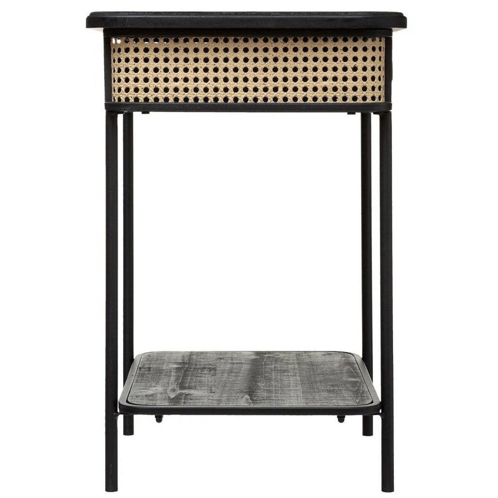 Mesita de Noche Madera y Hierro "Arbela"-ivvidek