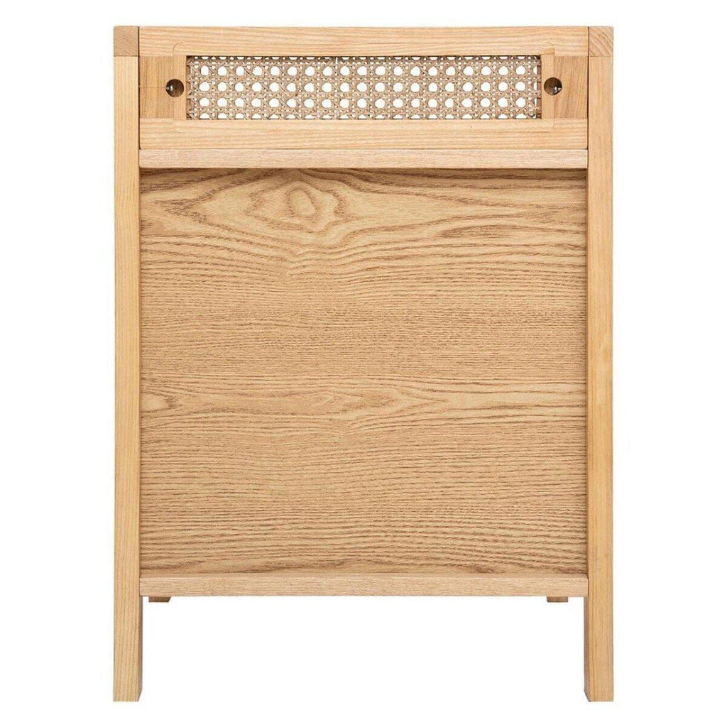 Mesita de Noche de Madera y Ratán - "Arty"-ivvidek