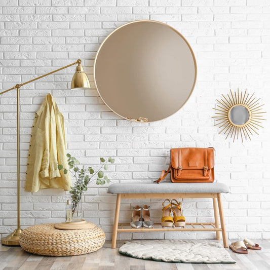 Banco Descalzadora de Bambú Gris - "Viva"