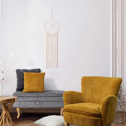 Sillón Mostaza de Madera efecto Pana - “Chenille”-ivvidek