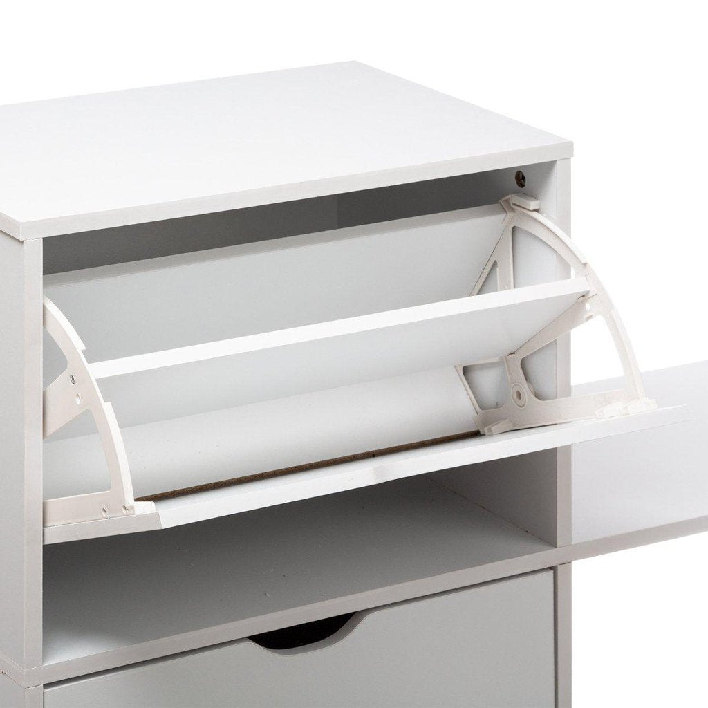 Zapatero de Madera “Basic” Blanco - 10/P-ivvidek