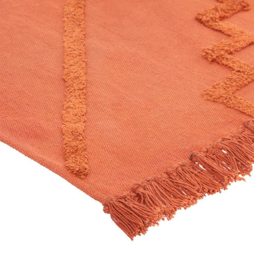 Alfombra de algodón Terracota "Inca" - 120x170cm-ivvidek