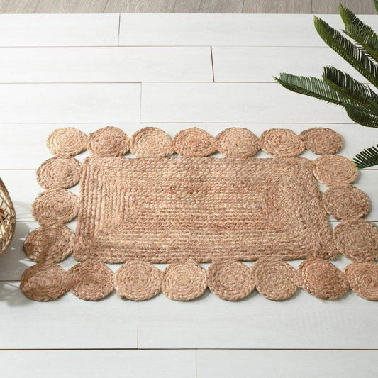 Alfombra de Yute Círculos - 90x60-ivvidek