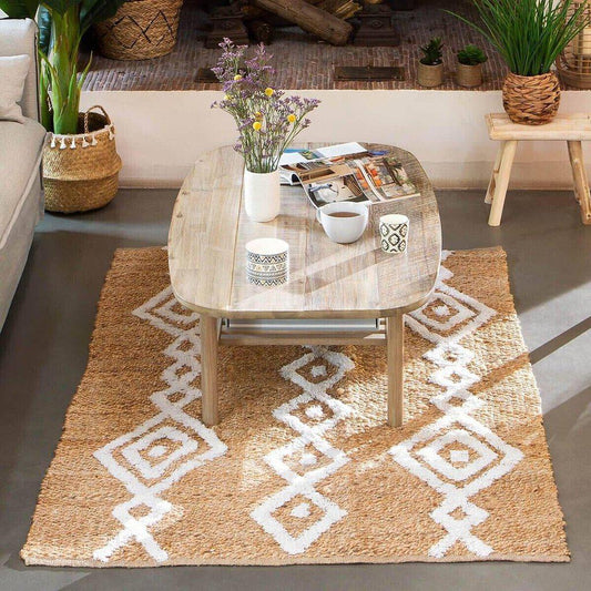 Alfombra de Yute Geométrica “Tufi” - 120x170cm-ivvidek