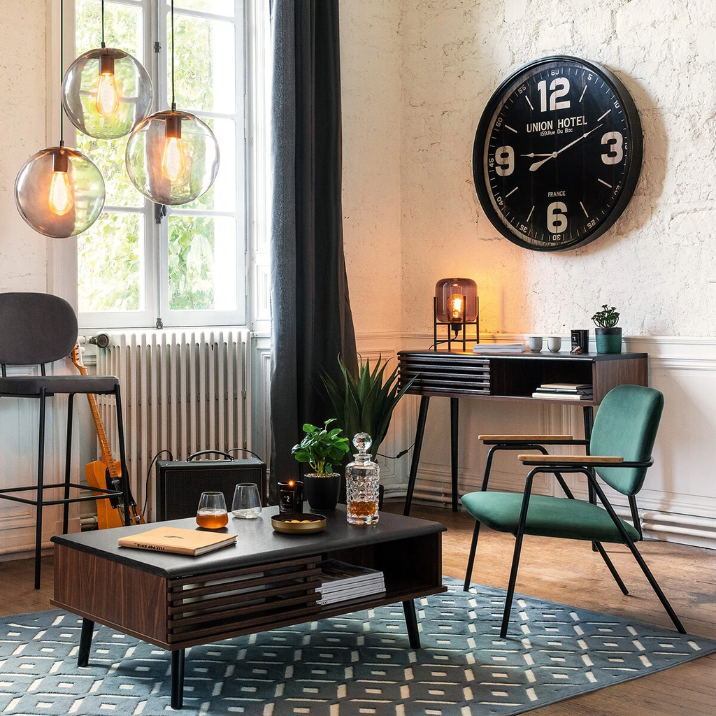 Alfombra Geométrica Azúl - 230x160cm-ivvidek