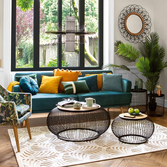 Alfombra Natural Hojas - 230x160cm-ivvidek