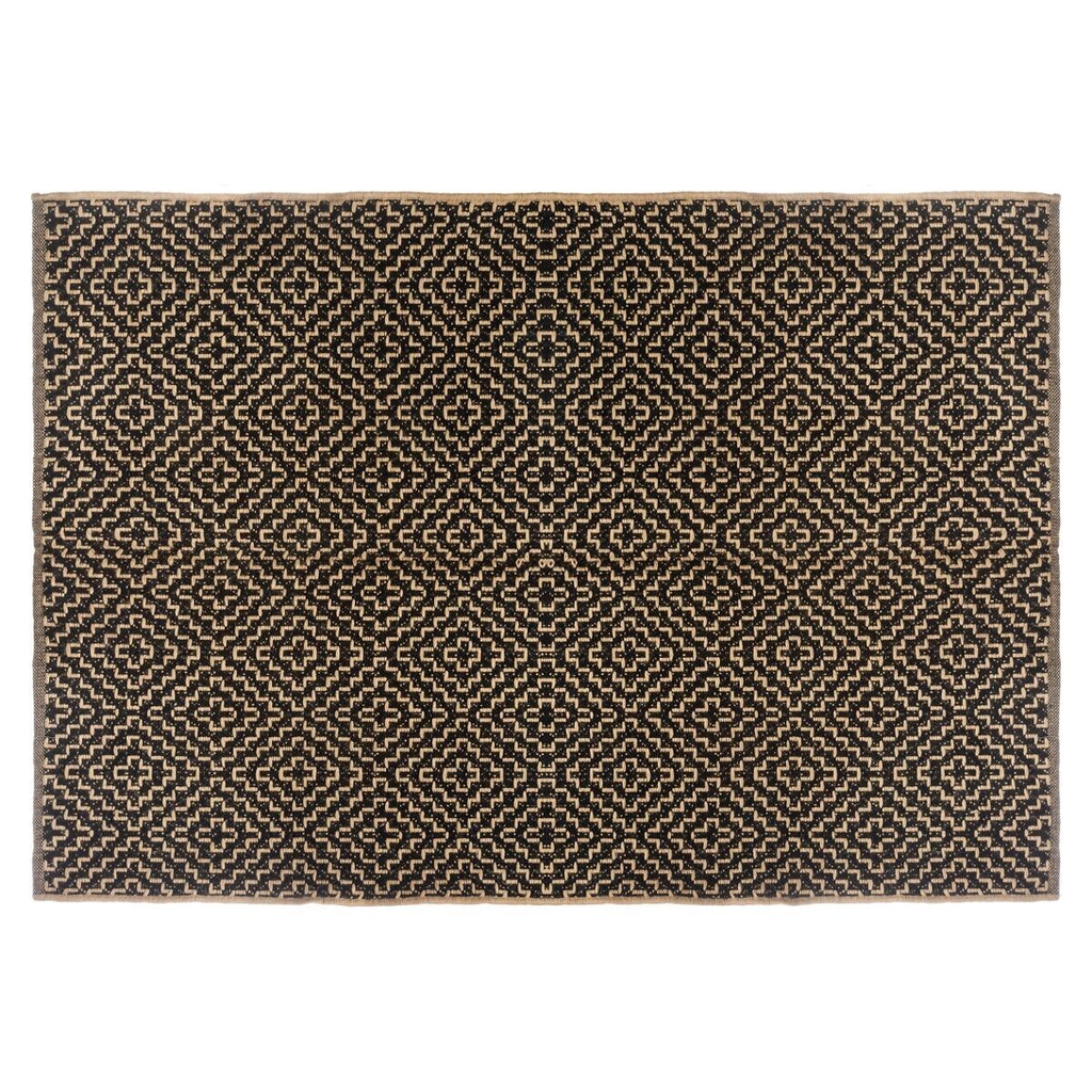 Alfombra Negra de Yute Natural - 120x170cm-ivvidek