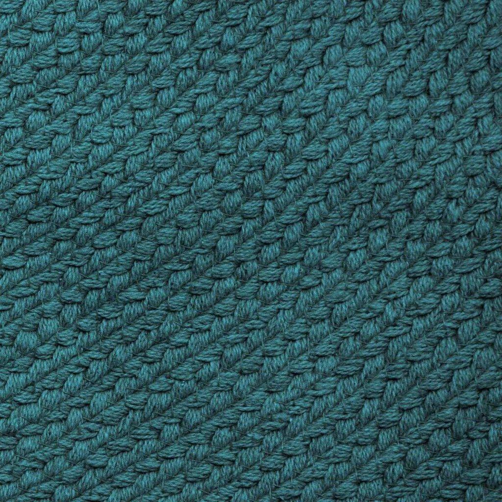 Alfombra Verde-Azul con Pompones - Ø120cm-ivvidek