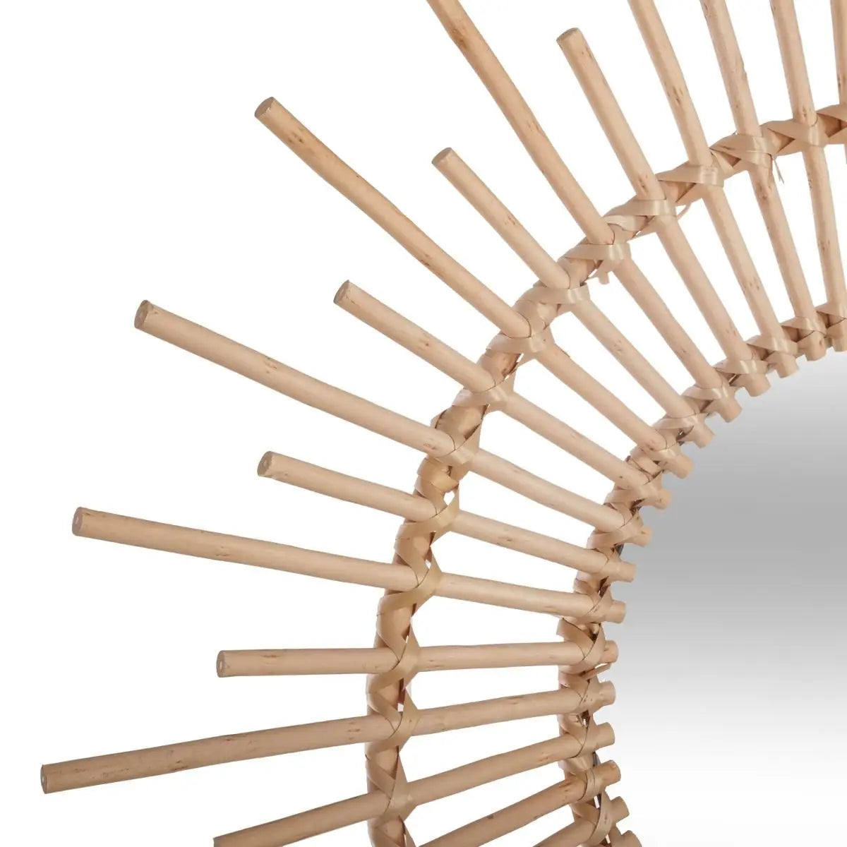 Espejo de Ratán Natural - "SOL"