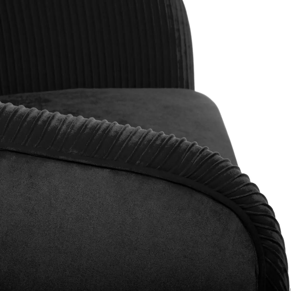 Sillón de Terciopelo Negro - "Solaro"