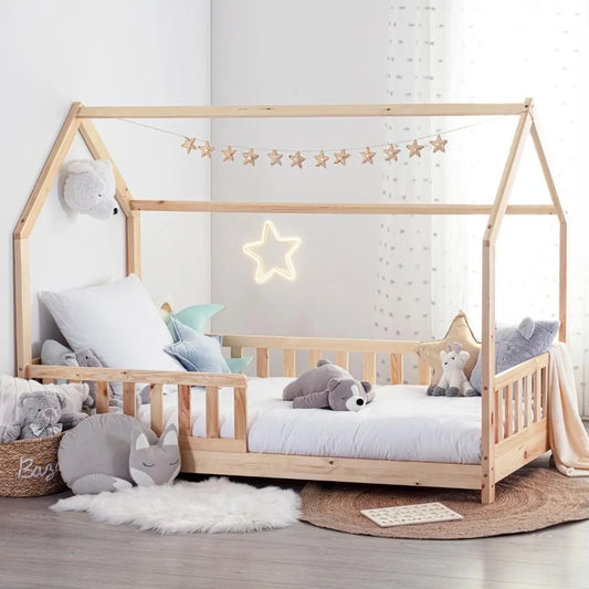 Cama Infantil Cabaña de Pino - "Dream"