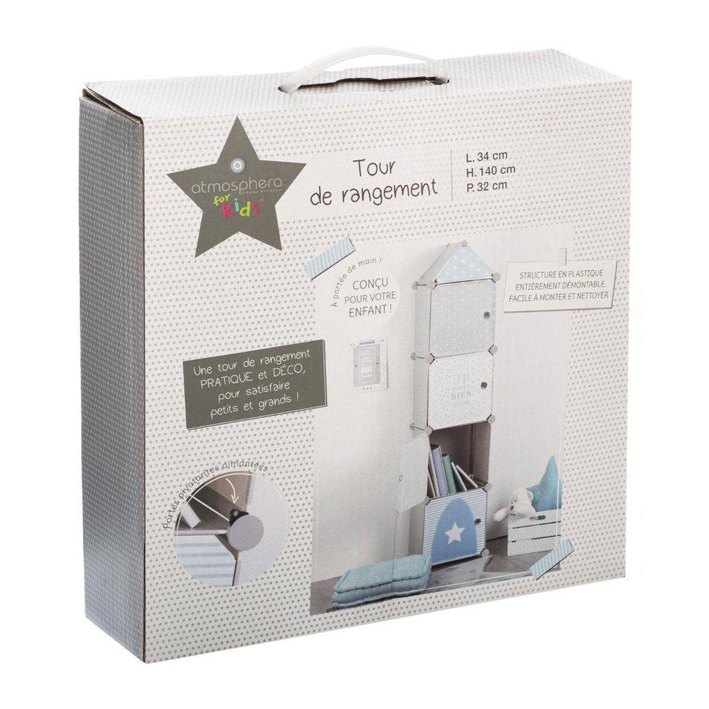 Almacenamiento Columna KIDS - Gris/Azul-ivvidek