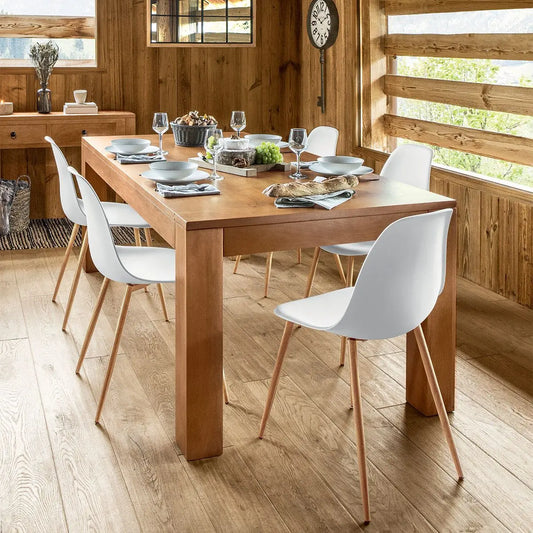 Sillas Blancas de Estilo Nórdico - "Taho" - S/4