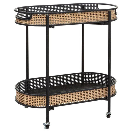 Aparador "Arbela" Efecto Ratán - 80,5 x 43,5 x 85cm-ivvidek