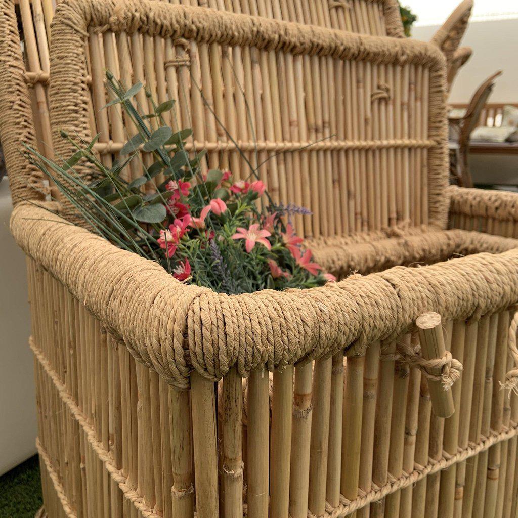 Baúl de Bambú y Fibras Naturales “Zanzibar” - 73x46x40cm-ivvidek