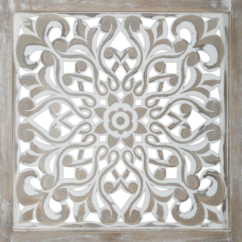 Biombo Mandala de Madera Tallada - 120 x 169cm-ivvidek