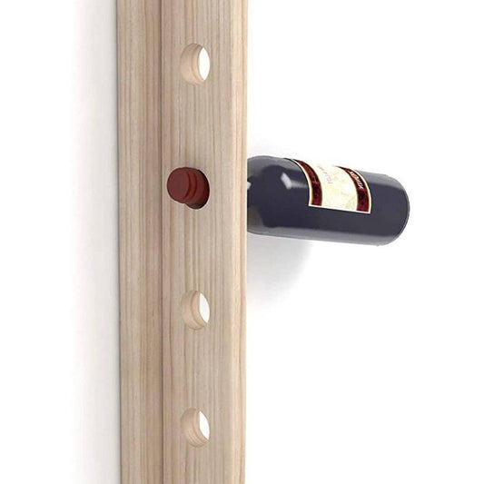 Botellero Pared de Pino Natural - 6 Botellas-ivvidek