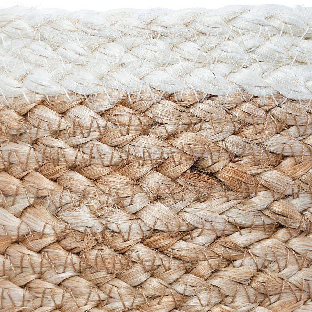 Cestas de Yute - Natural / Blanca (set 3 ud)-ivvidek