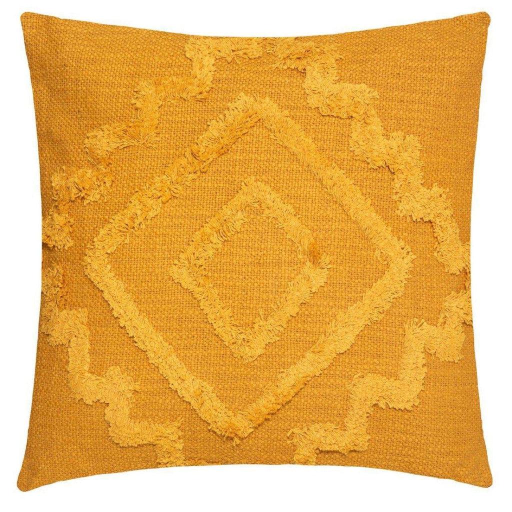 Cojín Mostaza "Inca" Estilo Boho - 40 x 40cm-ivvidek