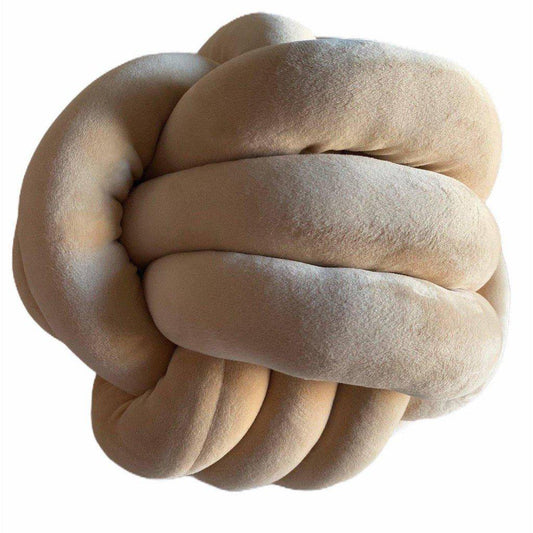 Cojín Terciopelo Nudo - Beige-ivvidek