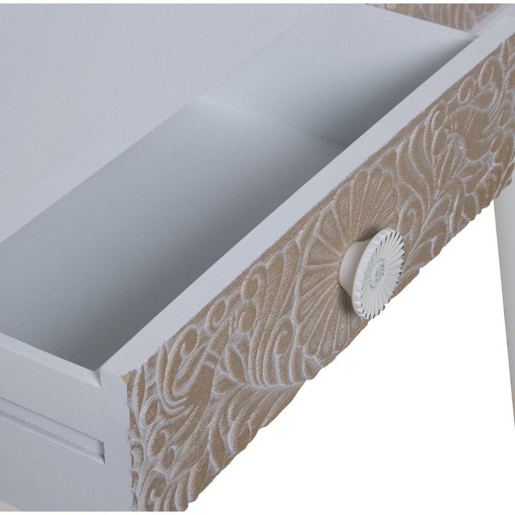 Consola Mandala de Madera Tallada - 90 x 40 x 78cm-ivvidek