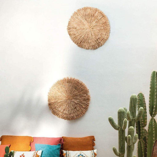 Decoración Pared Rafia “KUKI” - Ø64cm-ivvidek