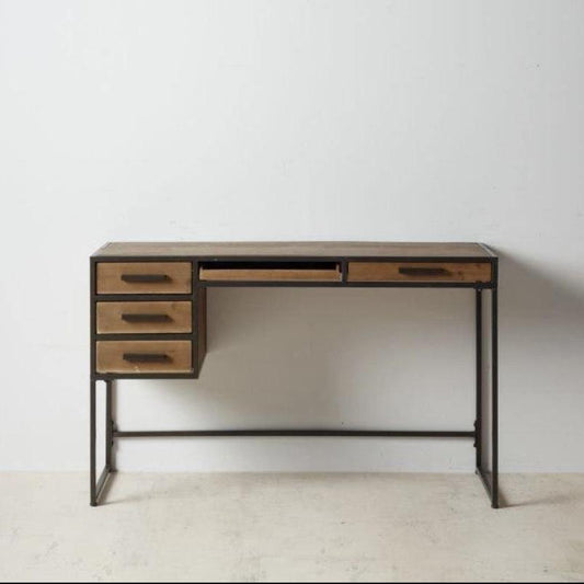 Escritorio Industrial Madera y Hierro - 120x42x74cm-ivvidek