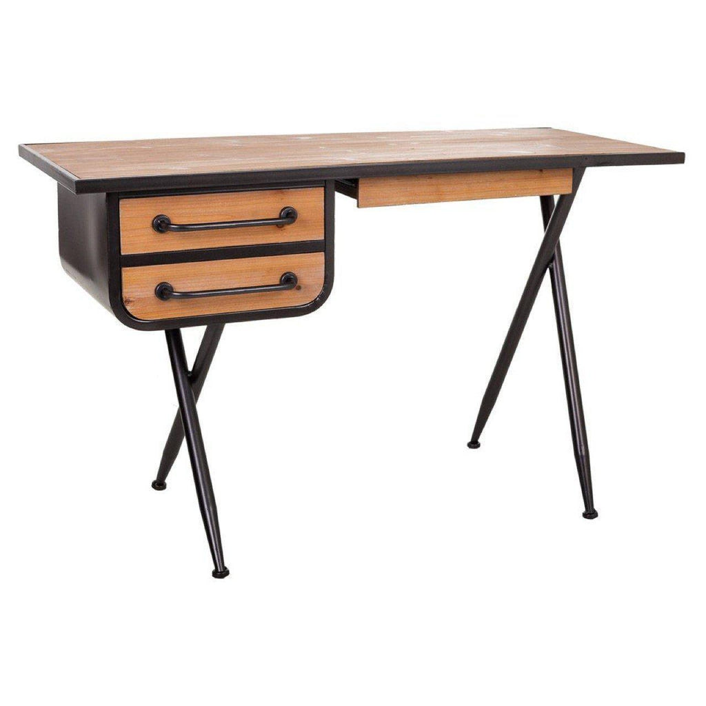 escritorio industrial/escritorio madera/hierro