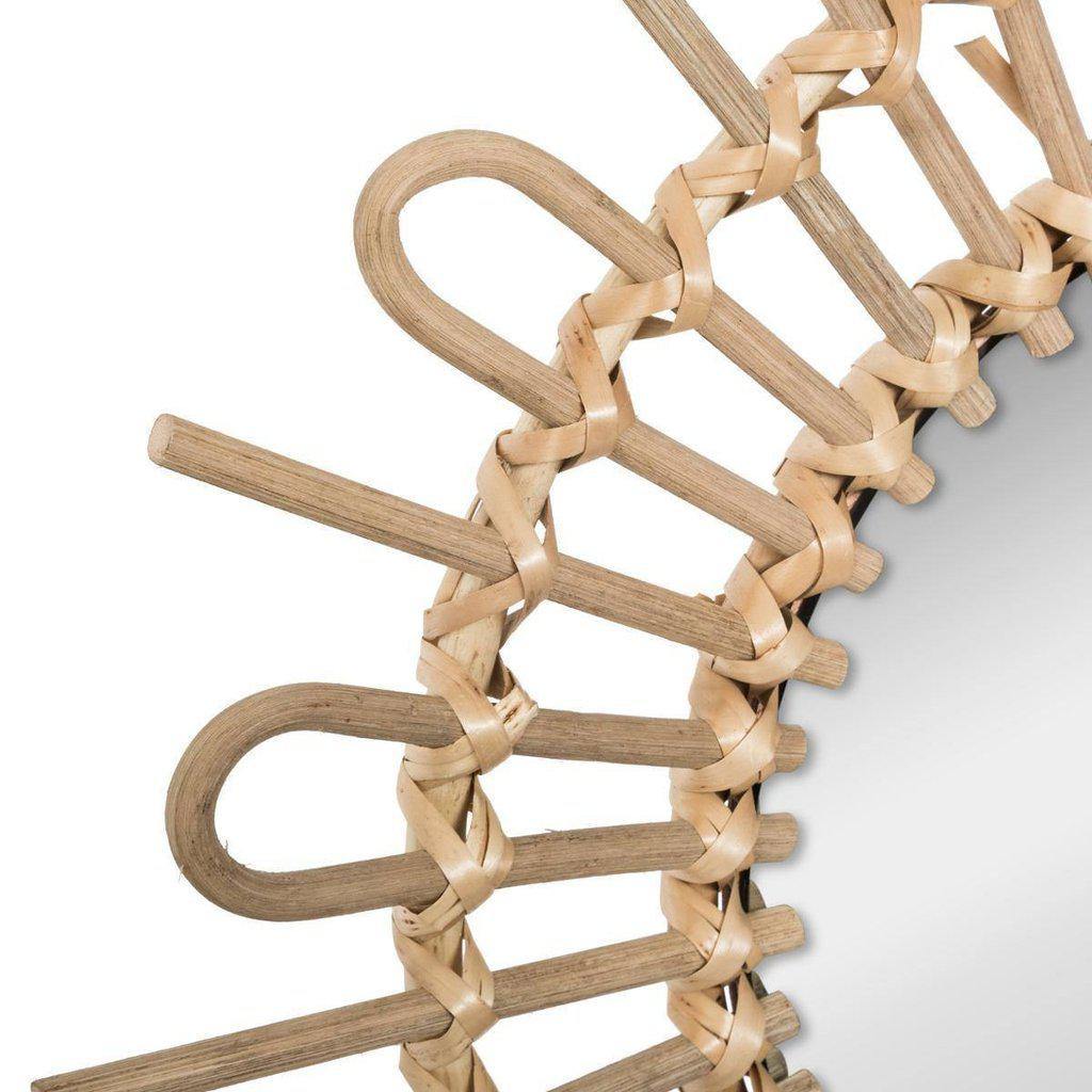 Espejo de Ratan “Sun” - Ø50cm-ivvidek